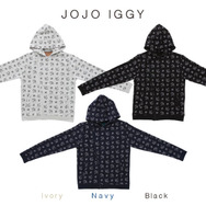 「PB限定【ジョジョの奇妙な冒険 スターダストクルセイダース】JOJO IGGY RIDERS HOODIE（ジョジョ イギー メンズパーカー）」10,175 円（税込）（C）A＆L/S・JOJO SC