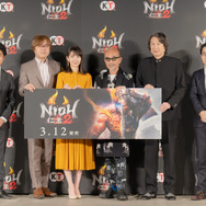 『仁王２』完成発表会に竹中直人さん、波留さんが登壇─「自分の顔が大嫌い」「ゲームは日課です」など、撮影時のエピソードや本作への思いを語った