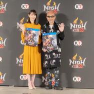 『仁王２』完成発表会に竹中直人さん、波留さんが登壇─「自分の顔が大嫌い」「ゲームは日課です」など、撮影時のエピソードや本作への思いを語った