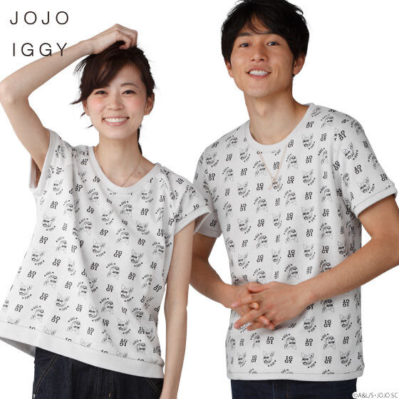 「PB限定【ジョジョの奇妙な冒険 スターダストクルセイダース】JOJO IGGY TOPS for MEN（ジョジョ イギー メンズTシャツ）」5,775 円（税込）（C）A＆L/S・JOJO SC