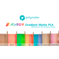 Polymaker社製「パンクロマ(TM) PLA Gradient Matteフィラメント」日本発売 　株式会社サンステラ
